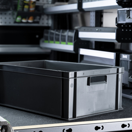 Eurobox 600 x 400 x 220 Dark Grey
