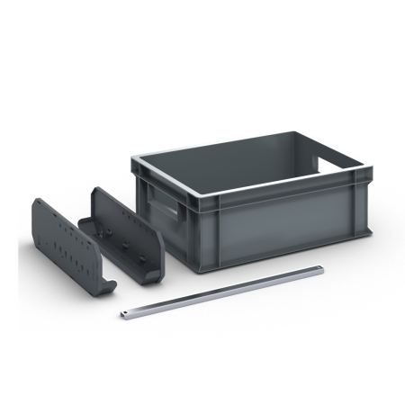418W Eurobox holder kit + Eurobox 400 x 300 x 120