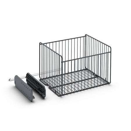 418W Sliding Wire Basket with runner kit