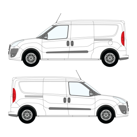 Doblo Maxi (2010 - ) Dual Sliding Door 