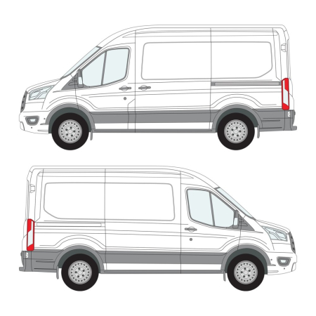 Transit (2014 - ) L2H2, FWD, Nearside Sliding Door 