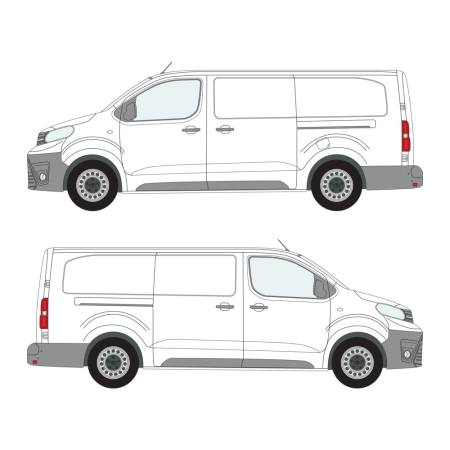 Proace (2016 - ) Long, Dual Sliding Door 