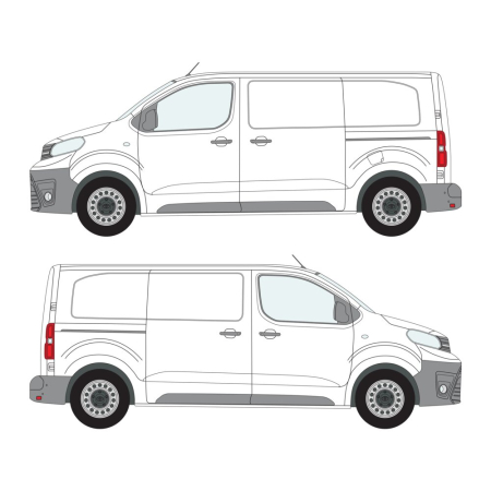 Proace (2016 - ) Medium, Dual Sliding Door 