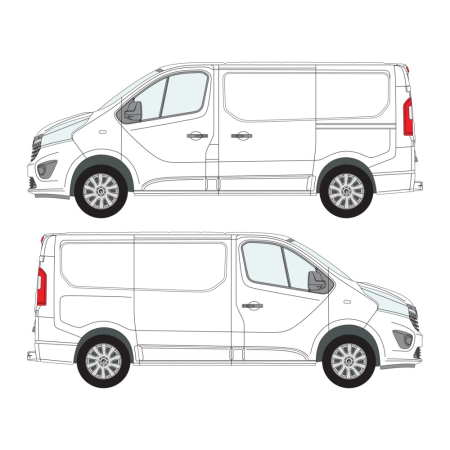 Vivaro (2014 - 2019) L1H1, Nearside Sliding Door 