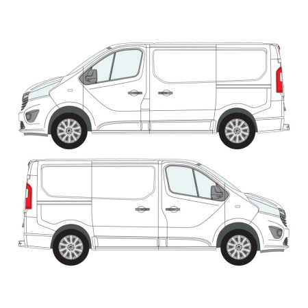 Vivaro (2014 - 2019) L1H1, Dual Sliding Door 