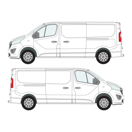 Vivaro (2014 - 2019) L2H1, Dual Sliding Door 