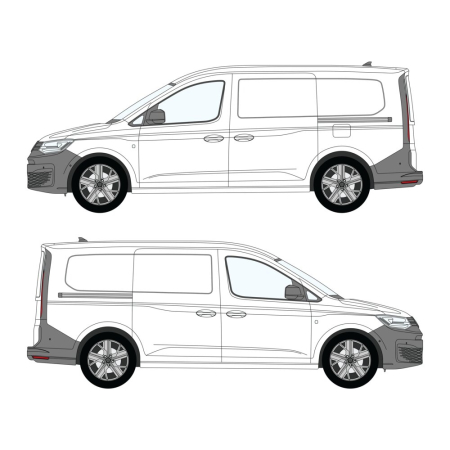 Caddy Cargo Maxi (2021 - ) L2, Dual Sliding Door 