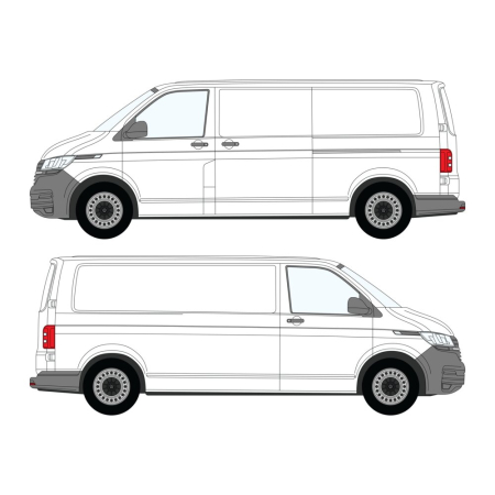 Transporter T5/6 (2003 - 2024) L2H1, Nearside Sliding Door