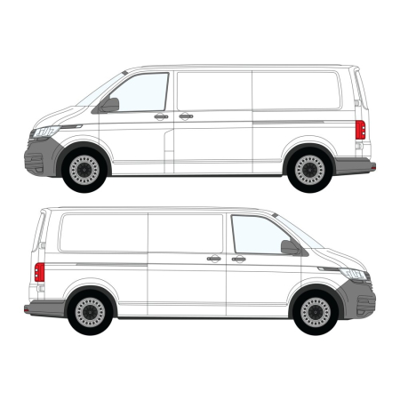 Transporter T5/6 (2003 - 2024) L2H1, Dual Sliding Door 