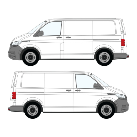 Transporter T5/6 (2003 - 2024) L1H1, Dual Sliding Door 