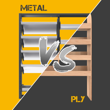 Metal van racking vs ply van racking